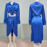 Large fashion casual long-sleeved two-piece suit