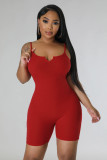 Women's new product pit stripe small V-neck slimming casual jumpsuit for women