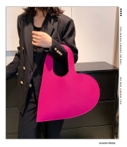 Felt Bag Personalized Fashion Cool Heart Shaped Handbag