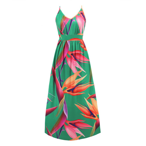 Sling Dress Beach Vacation Party Long Dress