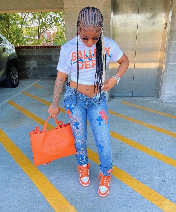Fashion casual letter printed T-shirt street trend short sleeved