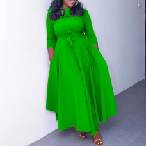 Fashionable Style Strap Large Long Dress Dress
