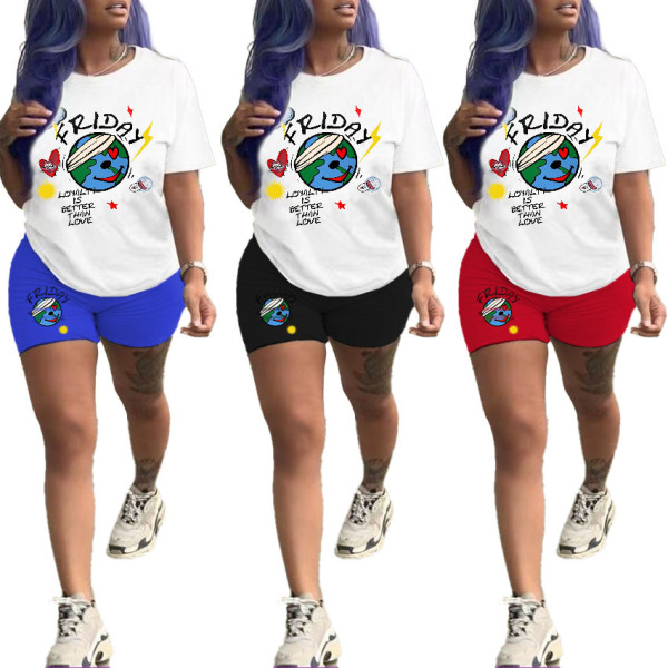 Personalized printing casual two-piece set