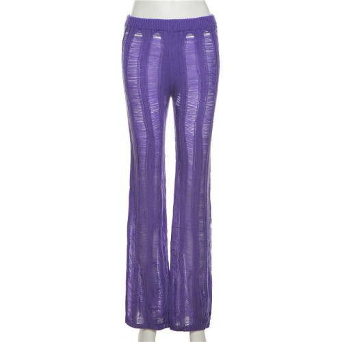 Fashion Knitted Slim Fit Pants