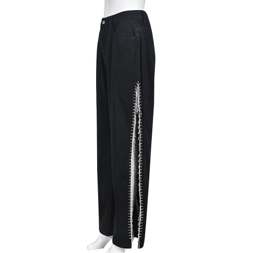Trendy Split Chain Jeans