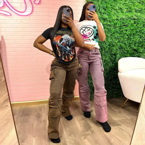 Fashion Street Pocket Pants Jeans