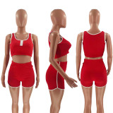 Women's Solid Color Fashion Sexy Sports Set