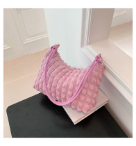 Minimalist temperament, gentle pleated underarm bag, single shoulder crossbody bag, small square bag Minimalist temperament, gentle pleated underarm bag, single shoulder crossbody bag, small square bag