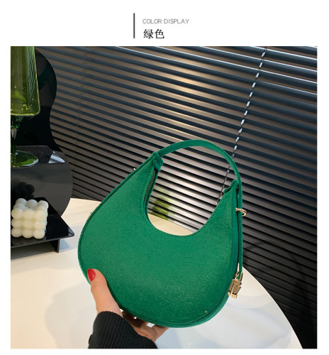 Solid Stone Pattern One Shoulder Handheld Dumpling Bun