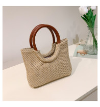Large capacity portable straw woven bag, single shoulder woven bag Large capacity portable straw woven bag, single shoulder woven bag