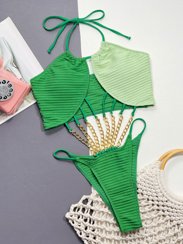 One piece bikini bikini cut-out sexy one piece swimsuit