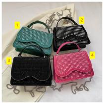 Simple hot diamond small bag, handbag, small square bag Simple hot diamond small bag, handbag, small square bag