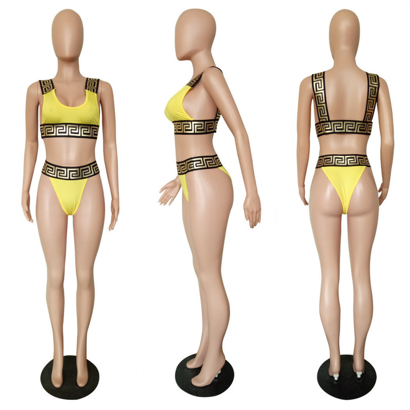 Printed Bikini Two Piece Set
