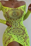 Women's sexy hollowed out mesh pajamas, nightclubs, lace sexy dresses