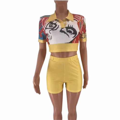 Sexy printed fashion set
