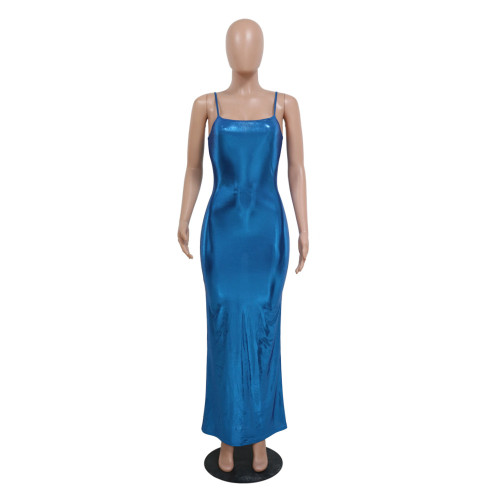 Sexy Slim Fit Wrap Hip A-line Dress Long Dress