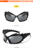 Personalized Funny Hedgehog Sunglasses for Men and Women Exaggerate Colorful Large Frame Sunglasses