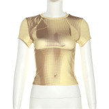 Fashion 3D Printed Sleeveless Slim Fit T-shirt