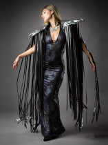 Women's personalized sequin wing tassel shawl Women's personalized sequin wing tassel shawl