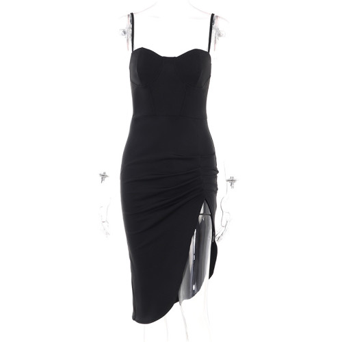 Sling Split Dress Sexy Dress Long Dress