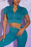 Sandwash Seamless Yoga Set Sports Bra Yoga Tank Top Short Sleeve Fitness Suit Hip Lift High Waist Yoga Pants Set