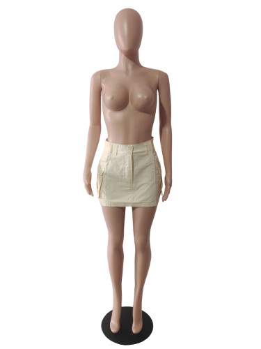 Workwear Pocket Sexy Skirt