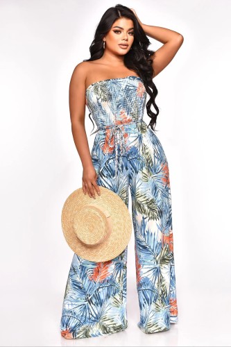 Women's Design Sensation Colored Print Bra Jumpsuit
