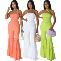 Long pants jumpsuit jumpsuit casual backless fashion