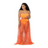 Mesh two-piece party beach swimsuit