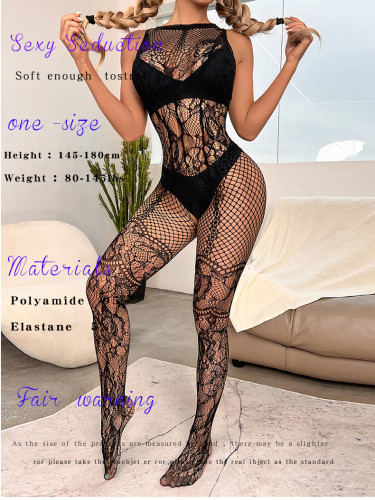 Alluring and Fun Hot Diamond with Connected Mesh Clothes