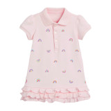 Children's clean color girl's dress knitted children's skirt