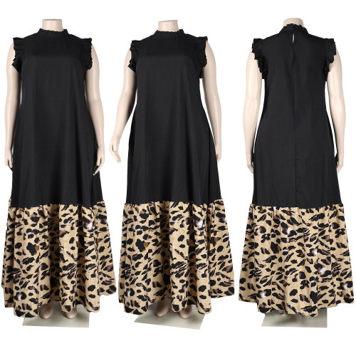 Sexy oversized printed dress