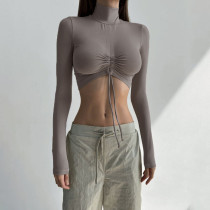 Waistless bottom fitting short top