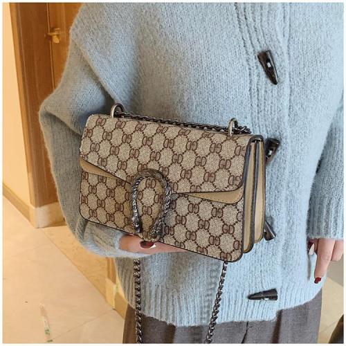 Vintage printed shoulder chain bag 724160172840