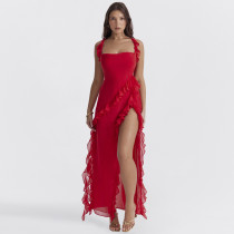 Spliced Style Split Dress