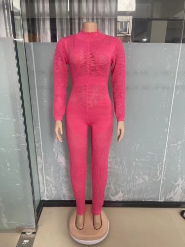 Women's sweater knitted jumpsuit