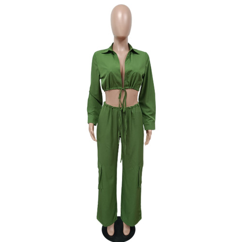 Open back strap 3D pocket fashion set