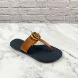 Women's thick heeled flat bottomed sandals and slippers
