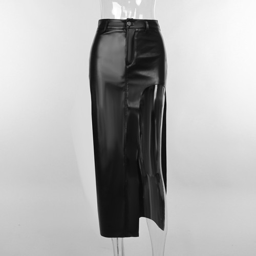 Sexy Spicy Girl High Split Half Skirt