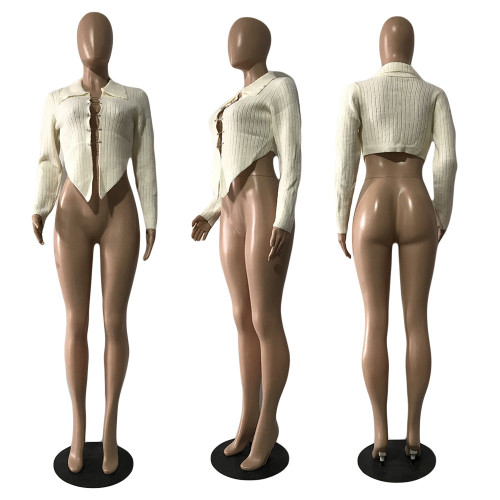 Sweater Pin Super Elastic Knit Top