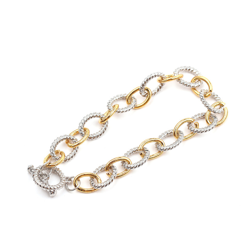 Alloy color matching bracelet