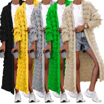Women's tassel knitted jacket