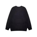 Knitted letter cardigan top coat