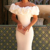 Temperament Long Wrap Hip Skirt