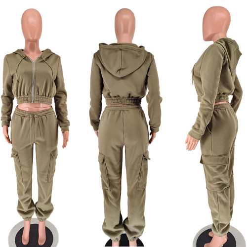 Casual wardrobe and pants set, two-piece set