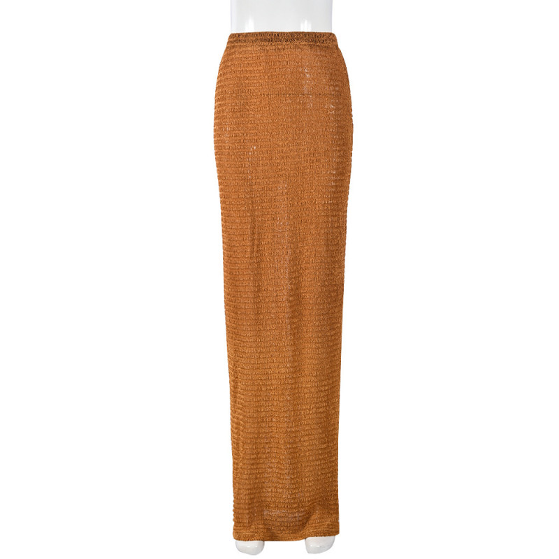 Sexy slim fit drape wrap hip skirt