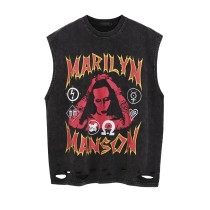 Sleeveless T-shirt men's loose shoulder vest