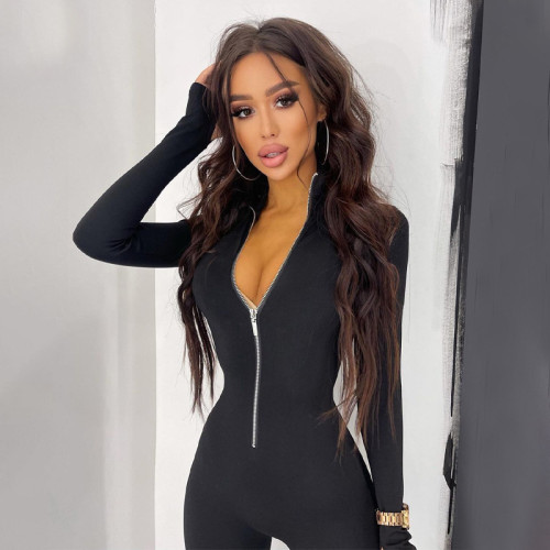 Tight fit and skin friendly fabric jumpsuit