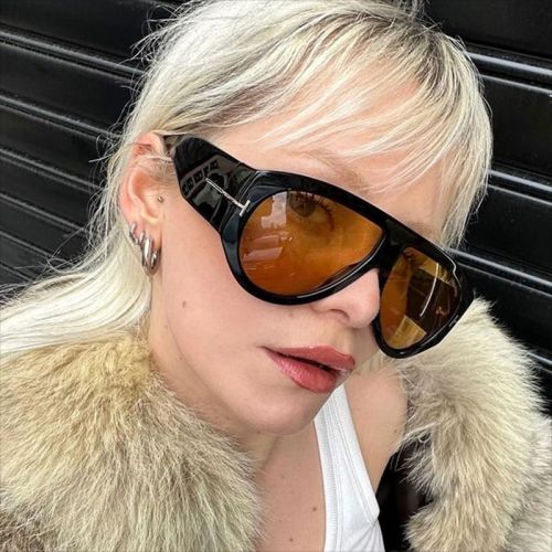 T-shaped large frame sunglasses
