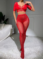 Hollow out sexy lingerie two-piece set Hollow out sexy lingerie two-piece set